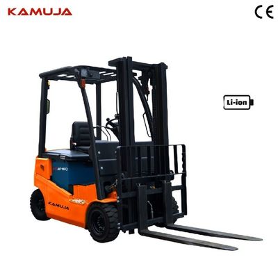 1.6Ton Lithium Battery Forklift 1600kg Side Exit Battery Low Center Of Gravity