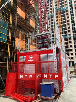 300m Material Lift For Construction Hoist 4000kg Twin Cage Passenger Hoist